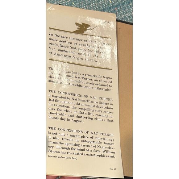 The Confessions of Nat Turner Hardcover First Printing/Edition by William Styron - Picture 5 of 7